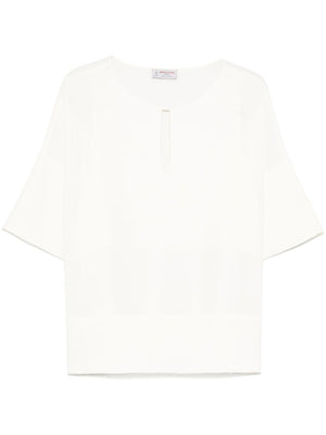 Alberto Biani Blouse with teardrop opening