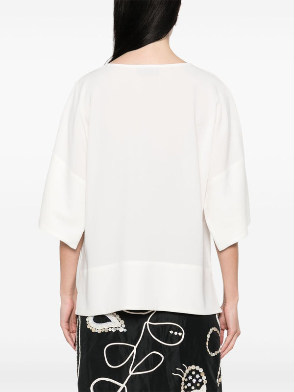 Alberto Biani Blouse with teardrop opening