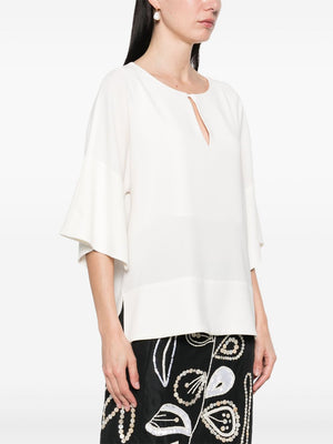 Alberto Biani Blouse with teardrop opening