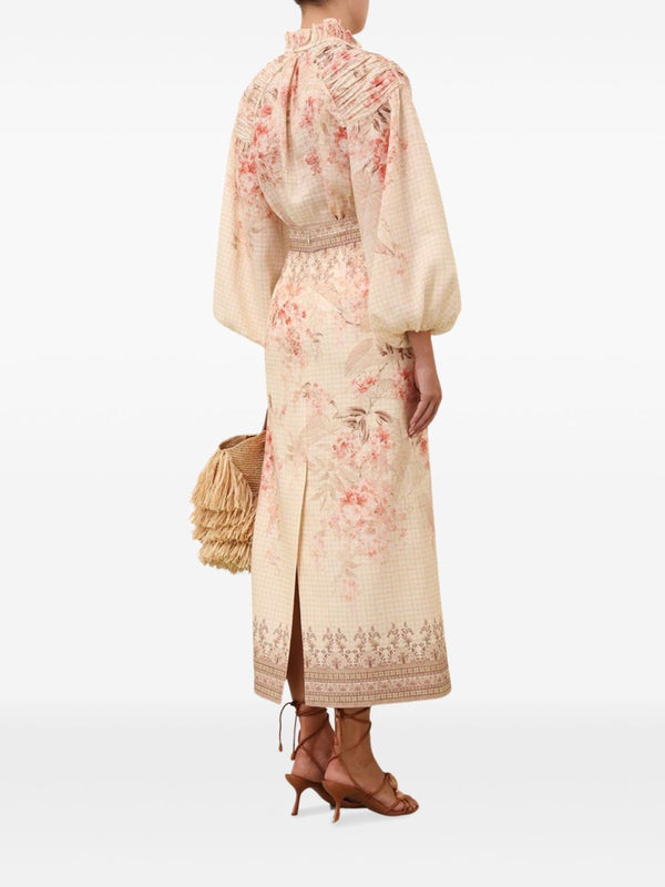 Zimmermann Illuminate Pencil Midi Skirt