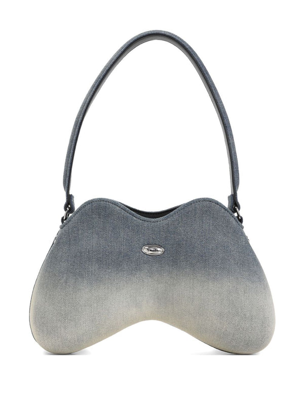 Diesel double-d denim shoulder bag