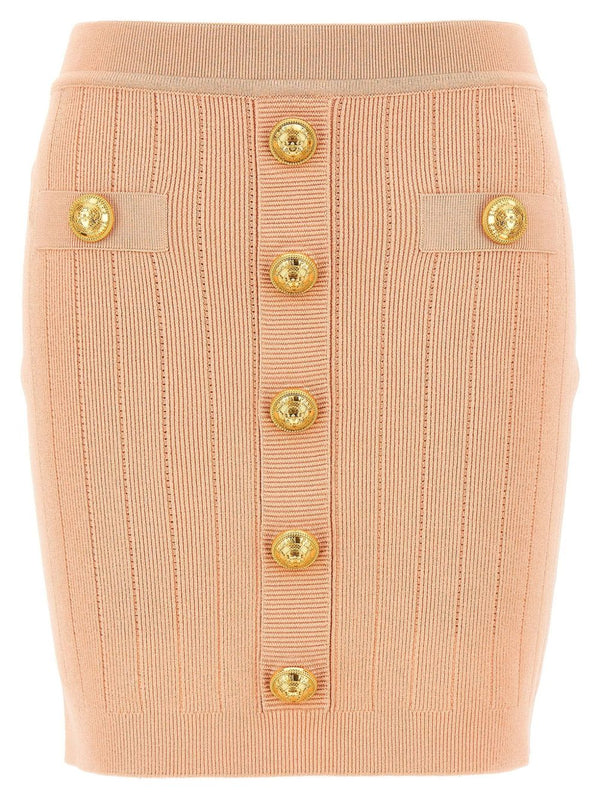 Balmain knitted mini skirt
