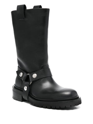 Golden Goose leather biker boots