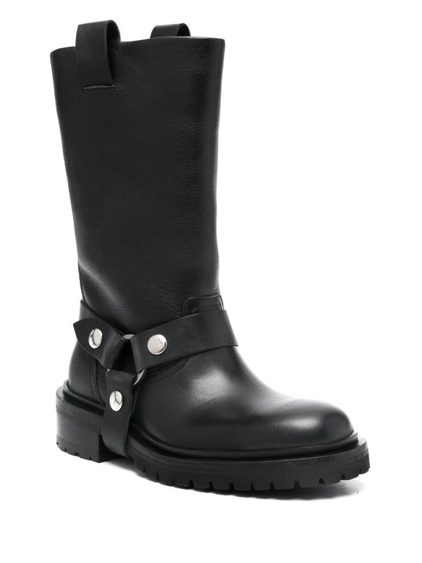 Golden Goose leather biker boots