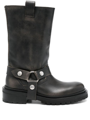 Golden Goose leather biker boots