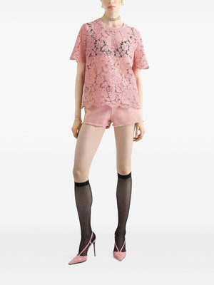 Dolce & Gabbana corded lace short sleeved T-shirt