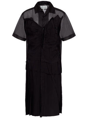 Maison Margiela Midi dress with layered design