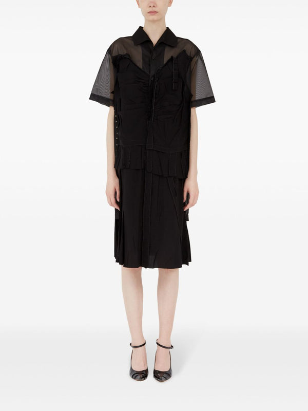Maison Margiela Midi dress with layered design