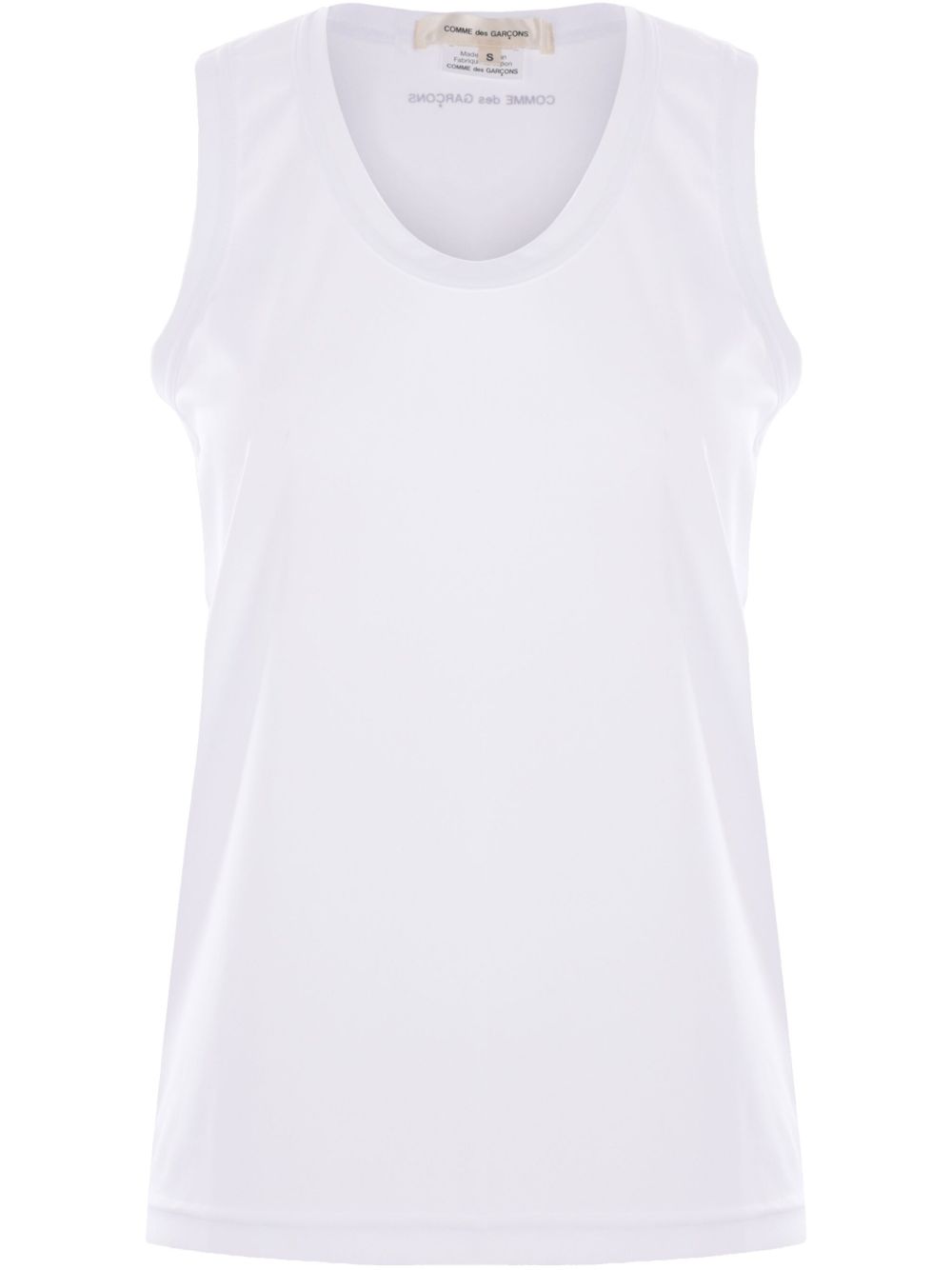 Comme Des Garcons Branded sleeveless t-shirt