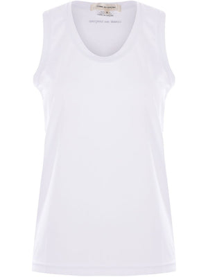 Comme Des Garcons Branded sleeveless t-shirt