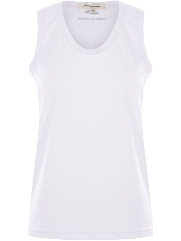 Comme Des Garcons Branded sleeveless t-shirt
