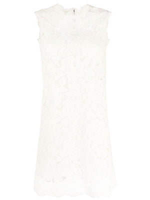 Dolce & Gabbana Sleeveless Lace Mini Dress