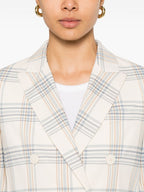 Circolo 1901 American rear vent Cotton double-breasted jacket