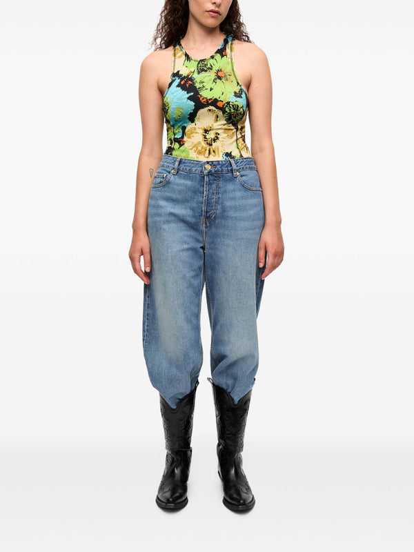 Ganni floral-print Bodysuit