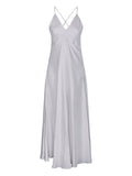 Forte Forte A-line silhouette Long silk slip dress
