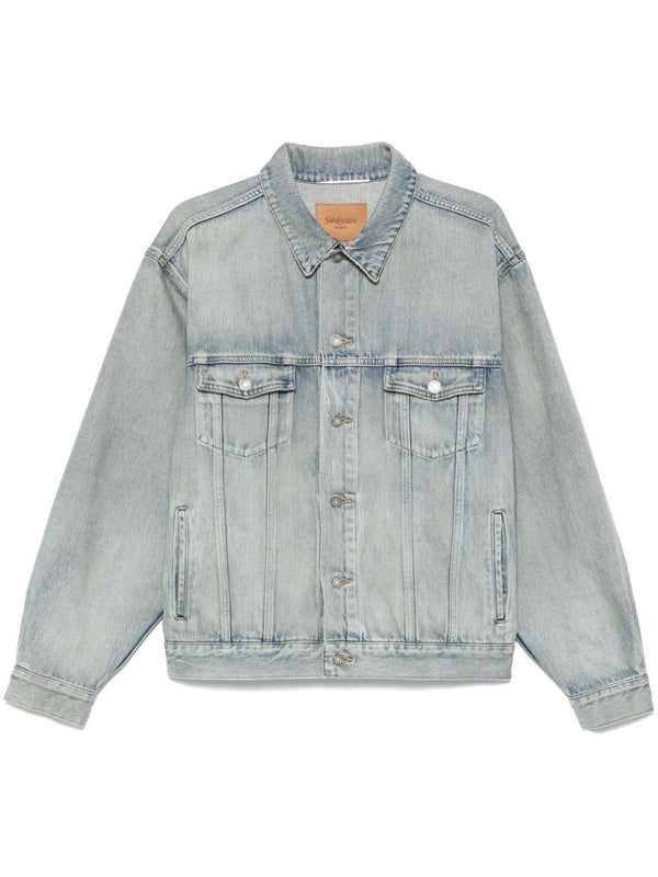 Saint Laurent Distressed Denim Jacket