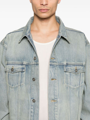 Saint Laurent Distressed Denim Jacket