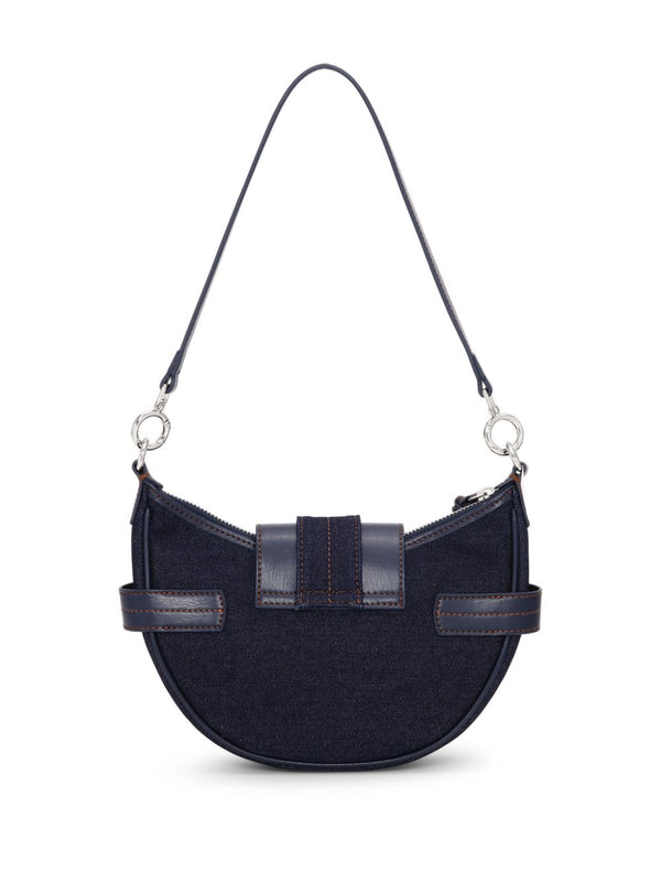 Ganni Buckle small denim cross-body bag