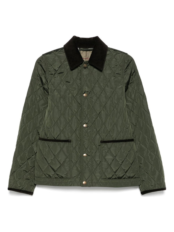 Burberry Quilted blazer corduroy collar
