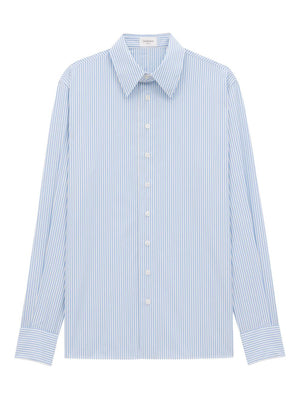 Saint Laurent striped oxford cotton shirt