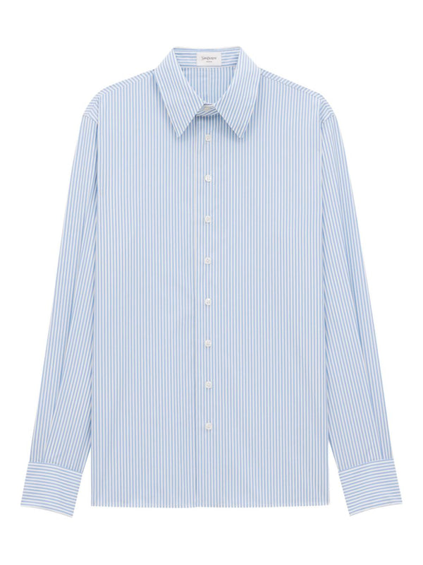Saint Laurent striped oxford cotton shirt