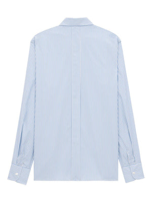 Saint Laurent striped oxford cotton shirt