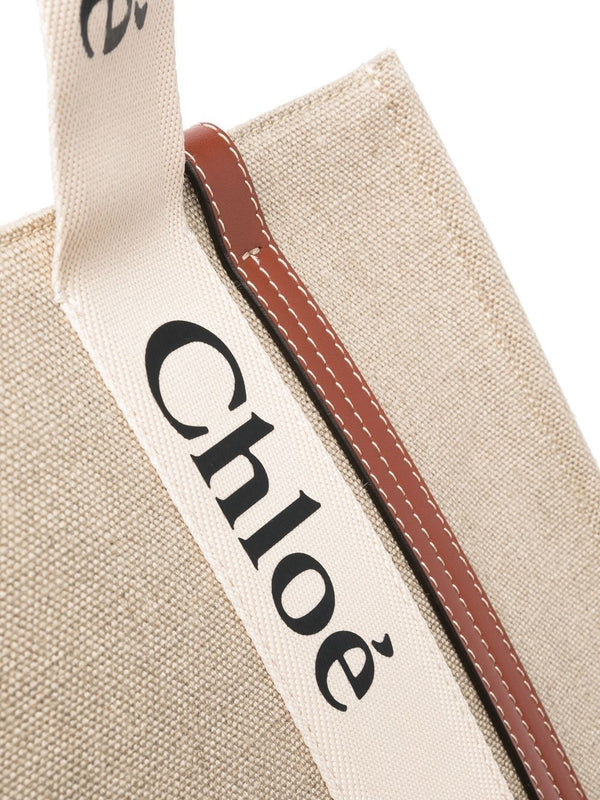 Chloé Woody canvas medium tote bag