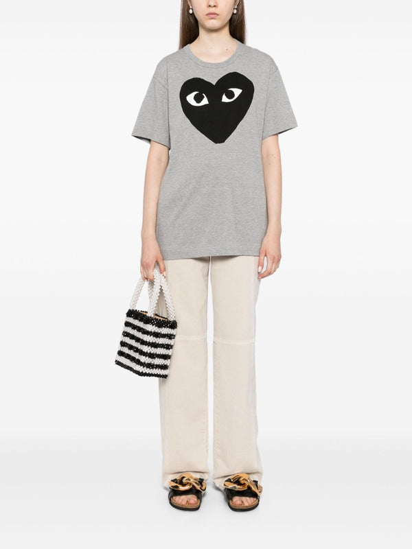 Comme Des Garcons Heart-print T-shirt