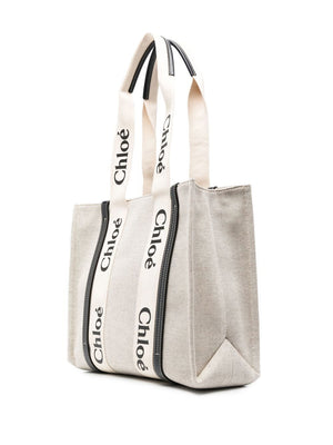 Chloé Woody canvas medium tote bag