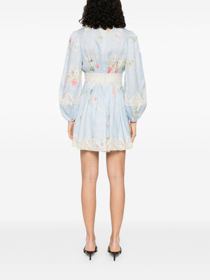 Zimmermann Lucky plunging lace mini dress