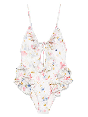 Zimmermann Lucky one-piece swimsuit with ruffles
