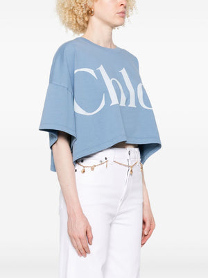 Chloé Chloè T-shirts and Polos Clear Blue