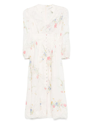 Zimmermann Lucky low-cut lace midi dress