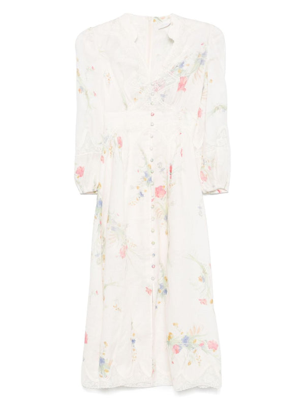Zimmermann Lucky low-cut lace midi dress