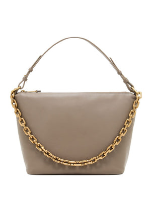 Emporio Armani Medium leather hobo bag with chain