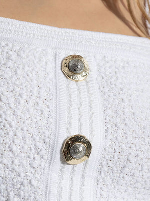 Balmain Tweed Crop Top