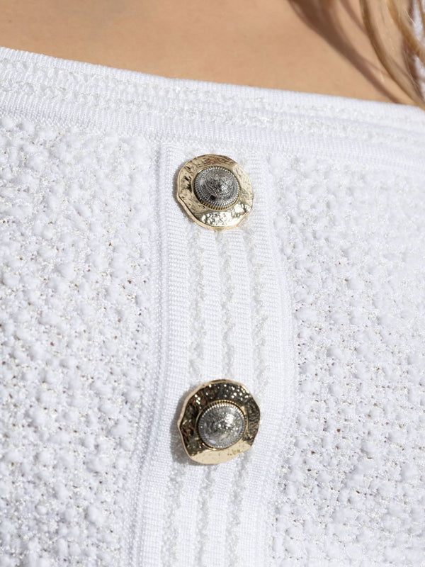 Balmain Tweed Crop Top