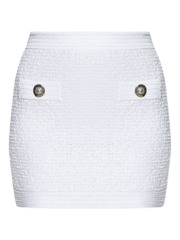 Balmain Tweed Mini Skirt