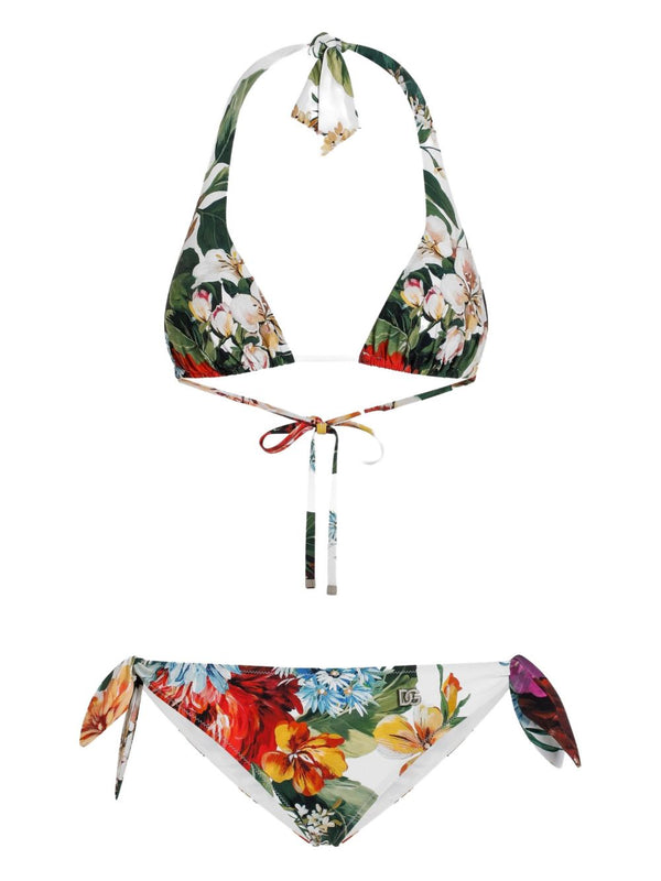 Dolce & Gabbana Flower print bikini set