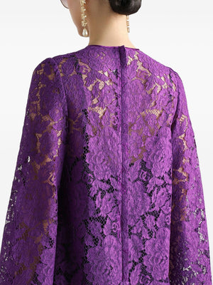 Dolce & Gabbana bell sleeves Lace mini dress