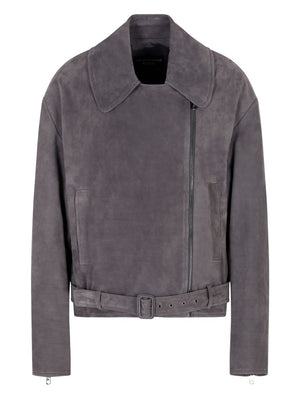 Emporio Armani Icon Nubuck Calfskin Biker Jacket