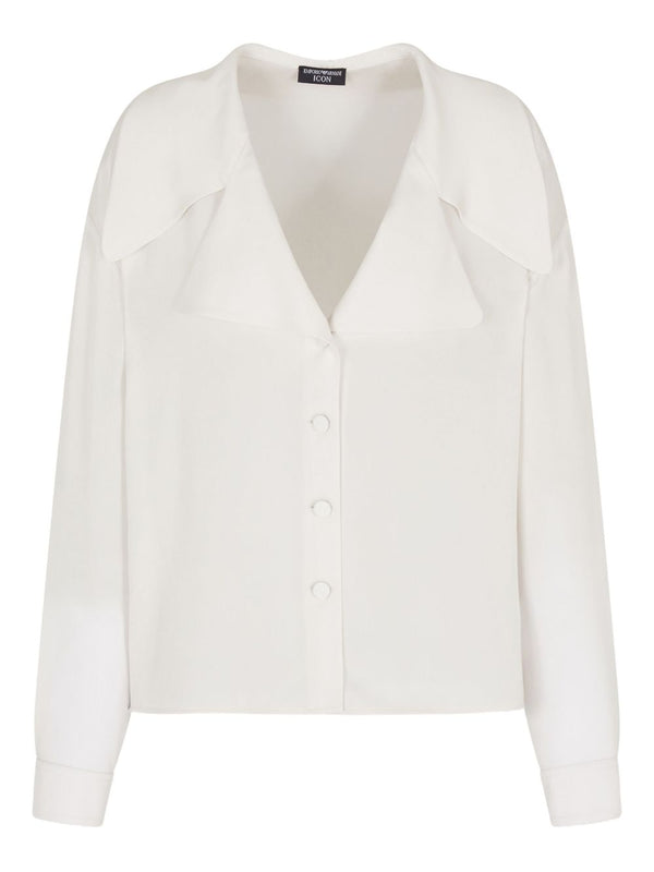 Emporio Armani Icon double silk georgette shirt