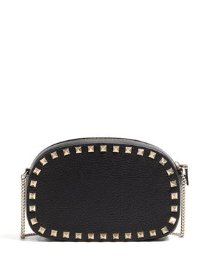Valentino Garavani Mini Rockstud Shoulder Bag in Grainy Calfskin