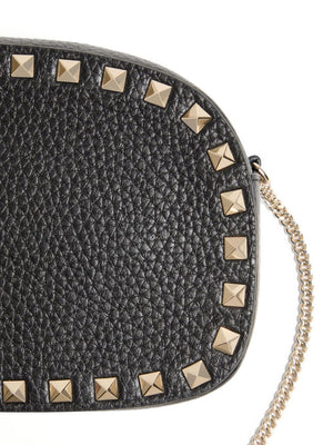 Valentino Garavani Mini Rockstud Shoulder Bag in Grainy Calfskin