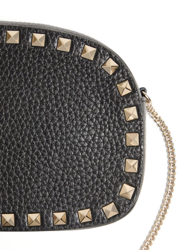 Valentino Garavani Mini Rockstud Shoulder Bag in Grainy Calfskin