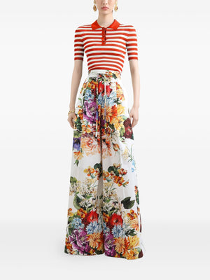 Dolce & Gabbana Striped Polo Top