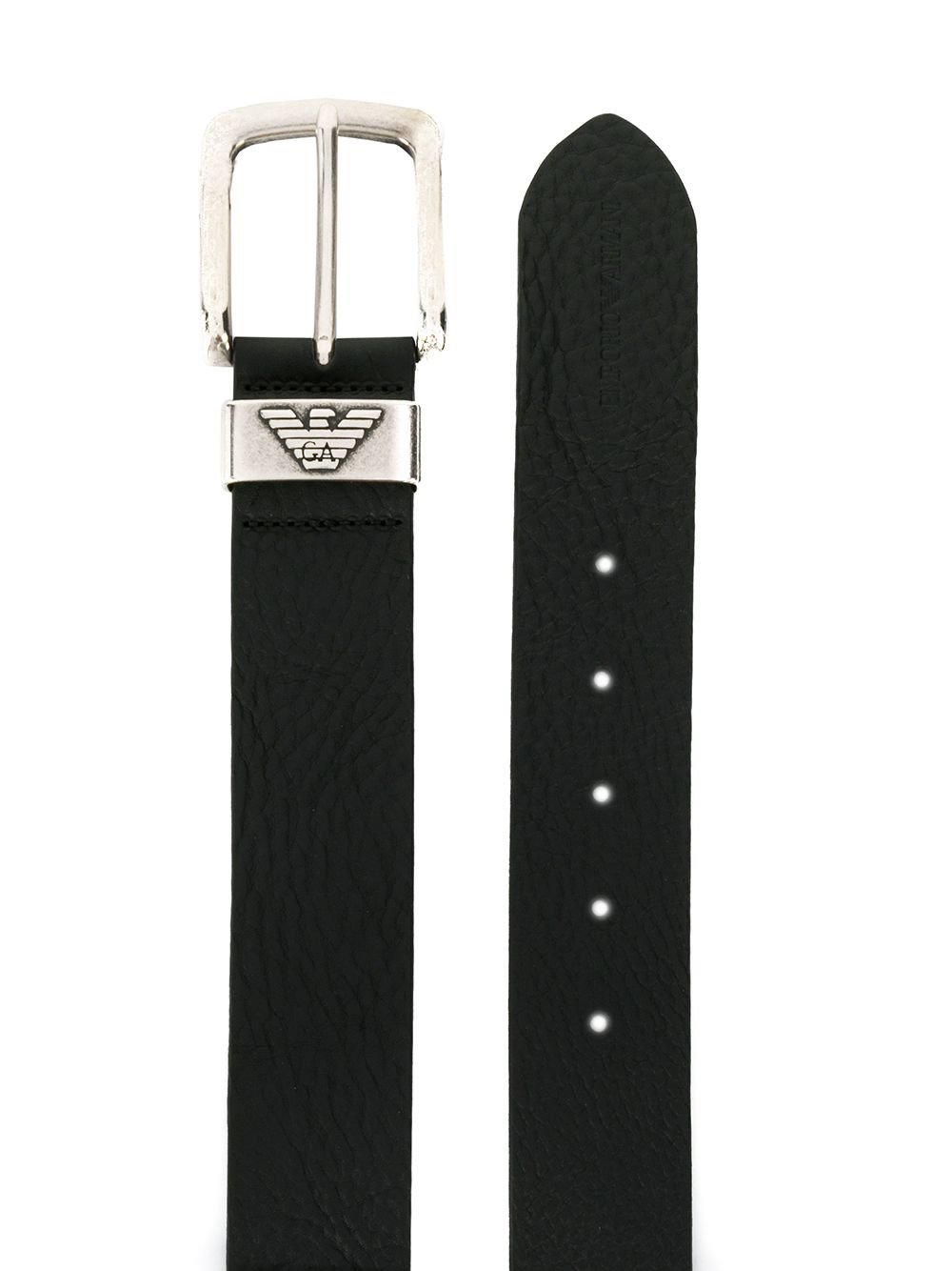 Emporio Armani Exclusive Leather belt with logo buckle