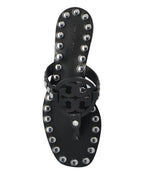 Tory Burch Studded Miller Patent flat sandals