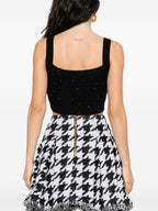 Balmain Black Sleeveless Tops