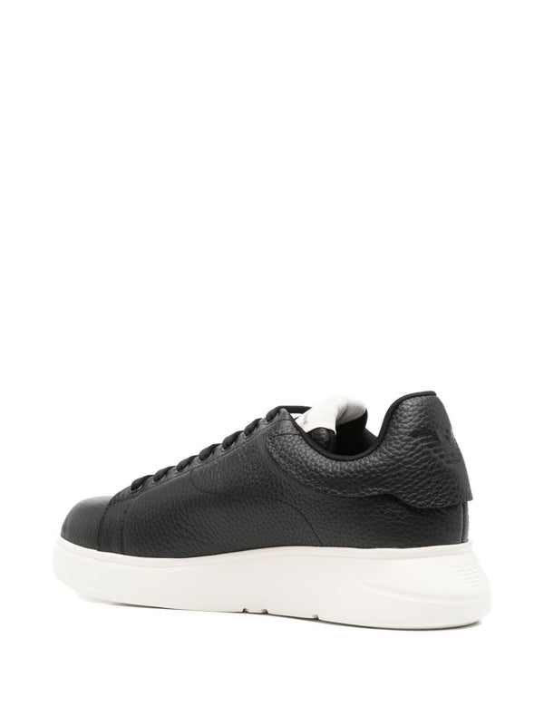 EMPORIO ARMANI EXCLUSIVE Textured leather sneakers